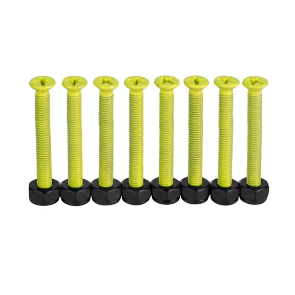 Cal 7 Skateboard Longboard 1.5" Bolts Phillips Hardware - Neon Yellow