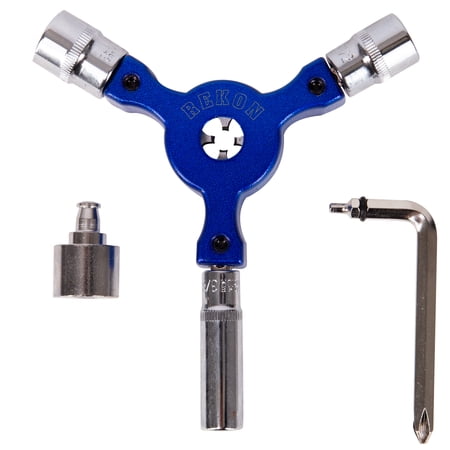 Cal 7 Skateboard Y-Tool Bearing Press with Re-Threader (Blue)