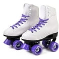 thumbnail image 1 of Cal 7 Soft Boot Roller Skate, Retro Fashion High Top Design in Faux Leather for Indoor & Outdoor (Pink, Youth 5 / Women's 5), 1 of 8