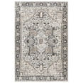 thumbnail image 1 of Cal 8 x 10 Area Rug Persian Inspired Medallion Print Soft Gray Polyester - Saltoro Sherpi, 1 of 5