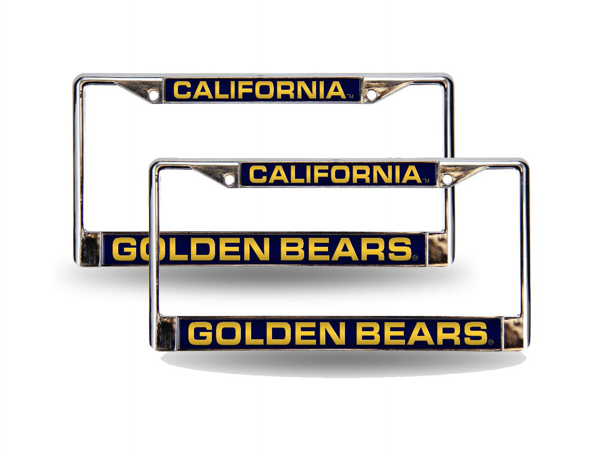Cal Berkeley Golden Bears Chrome Metal Laser Cut License Plate Frame
