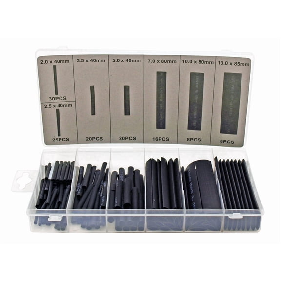 Cal Hawk CZWR127 127pc Heat Shrinkable Wire Wrap Assortment