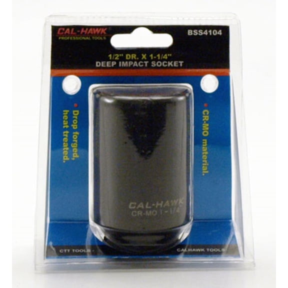 "Cal Hawk Tools 1/2"" Drive x 1-1/4"" Deep Impact Socket"