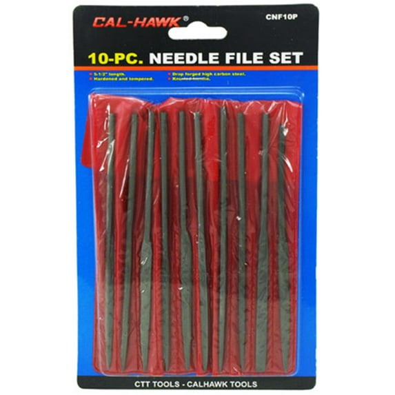 Cal Hawk Tools 10-pc. Needle File Set