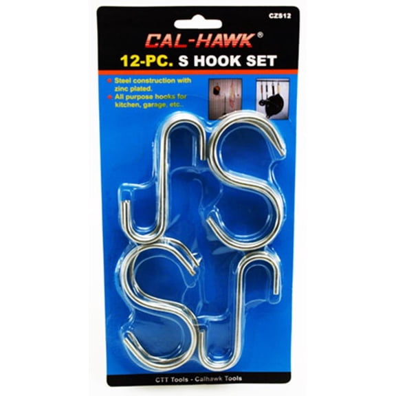 Cal Hawk Tools 12-pc. S Hook Set