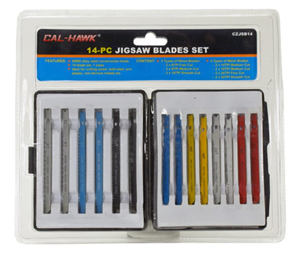 "Cal Hawk Tools 14-pc. Jigsaw Blade Set"