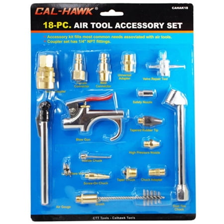 Cal Hawk Tools 18-pc. Air Tool Accessory Set