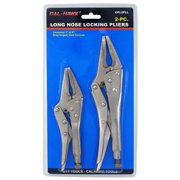 Cal Hawk Tools 2-pc. Long Nose Locking Pliers Set