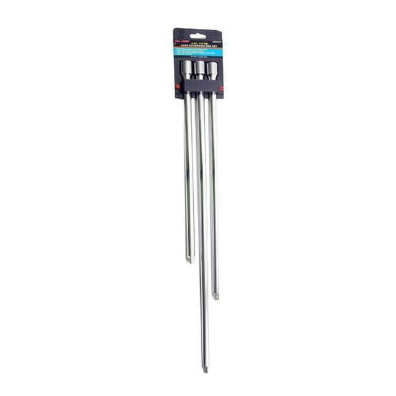 3 Piece Long Extension Bar Set for 1/2" Drive Ratchet Wrench Socket Tool