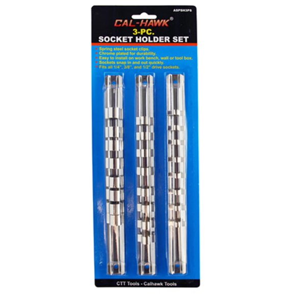 "Cal Hawk Tools 3-pc. Socket Holder Set"
