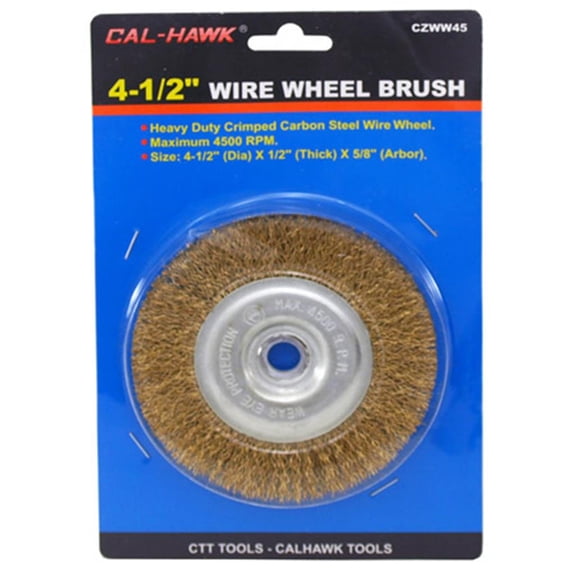 "Cal Hawk Tools 4-1/2"" Wire Wheel Brush"