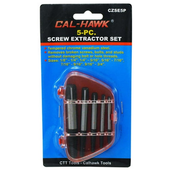 "Cal Hawk Tools 5-pc. Screw Extractor Set"