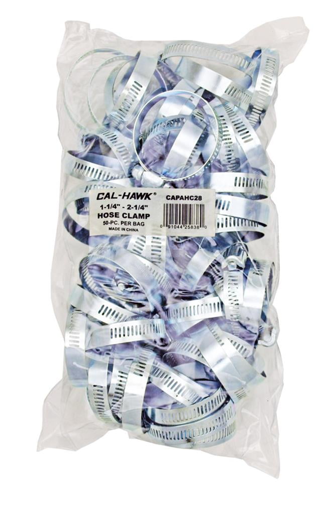 50-pc. 1-1/4" - 2-1/4" Hose Clamp
