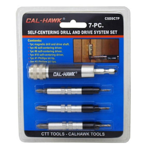 "Cal Hawk Tools 7-pc. Self Centering Drill and Drive System Set"