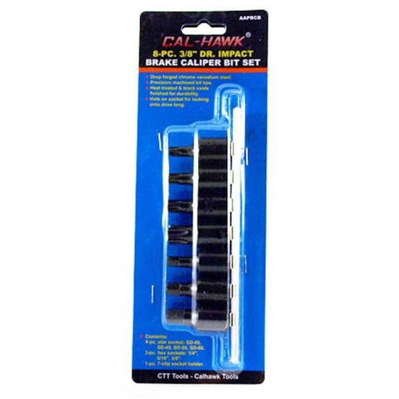 Brake Caliper Impact Bit Socket Wrench Star & Hex Fastener Torx Bits Tool Set