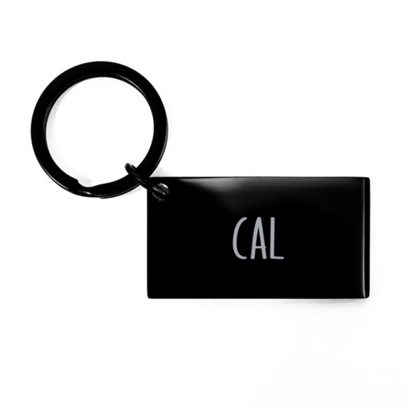 Cal Keychain Personalized Name Gifts for Cal Boys Men Him Birthday Christmas Stainless Steel Key Chain