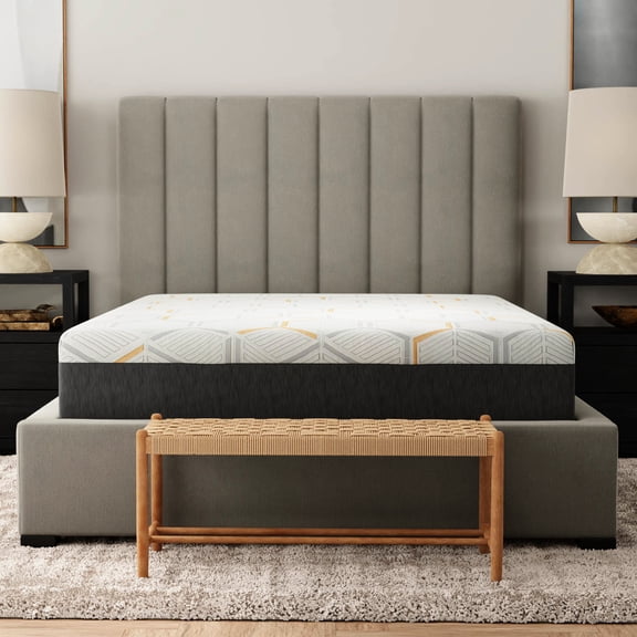 Cal King 12" Foam Mattress | Copper Gel Cooling with Edge Support | Compressed & Rolled for Quick Delivery | Machine Washable Cover