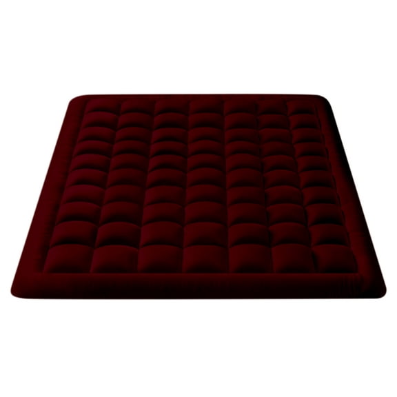 Cal King- 3 Piece 800 GSM Down Alternative 3 Inch Thick Upto 15" Deep Pocket Fitted Mattress-Topper Protector for Extra Soft Comfortable Sleep for All Season- Cal King(72X84 Inche), Burgundy