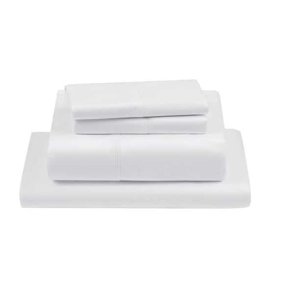 PRATYUX Cal-King 4-PC Sheet Set 600-TC 100% Egyptian Cotton, 18 inch Deep Pockets - White