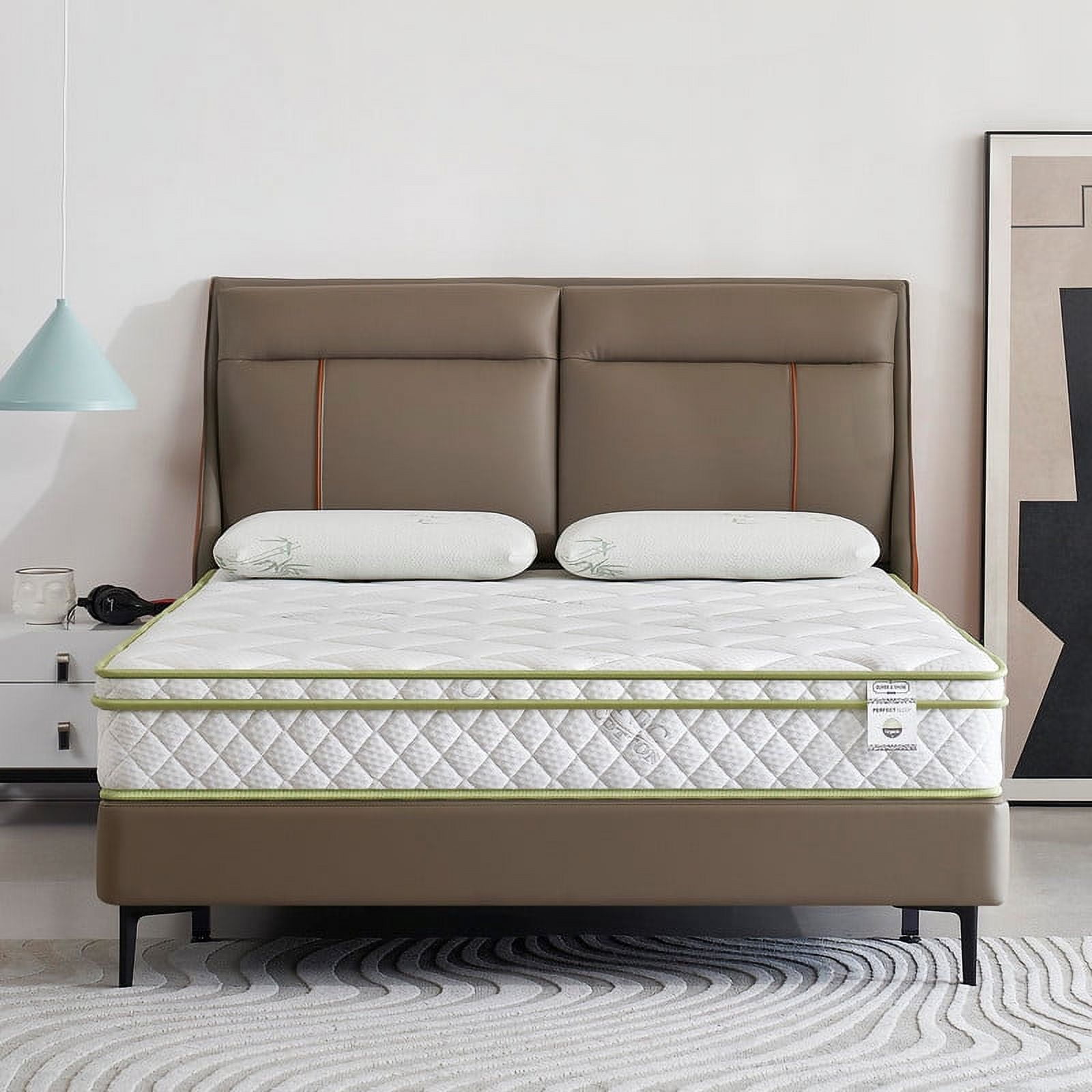 Cal King Mattress 8 Inch Comfort Foam & Spring Hybrid Mattress