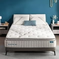 Cal King Mattress,Lechepus 12 Inch Cooling Gel Memory Foam Hybrid