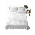 thumbnail image 1 of Cal King Size Flat Sheet Only, Geometric Stripes, Soft Brushed Microfiber Bed Sheets, Abstract Minimalistic Bohemia Aesthetic Art Hotel Quality Breathable Bedding Top Sheet, Easy Care, 105"x98", 1 of 9