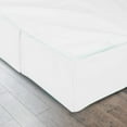 thumbnail image 1 of Cal-King Size Pleated Bed Skirt (72" x 84") with 14" Ideal Drop, Wrinkle Free & Soft 100% Microfiber Polyester, Stylish Pleated Bed Valances - White Solid., 1 of 5