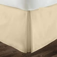 thumbnail image 1 of Cal-King Size Pleated Bed Skirt (72" x 84") with 14" Ideal Drop, Wrinkle Free & Soft 100% Microfiber Polyester, Stylish Pleated Bed Valances - Ivory Solid., 1 of 5