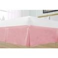 thumbnail image 1 of Cal-King Size Pleated Bed Skirt (72" x 84") with 16" Ideal Drop, Wrinkle Free & Soft 100% Microfiber Polyester, Stylish Pleated Bed Valances - Pink Solid., 1 of 5