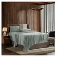 thumbnail image 1 of Cal King Size Sheets Set - 4 Piece California King Sheets, Deep Pocket, Hotel Luxury, Extra Soft, Breathable and Cooling, Sage Green Cal King Bed Sheets, 1 of 9