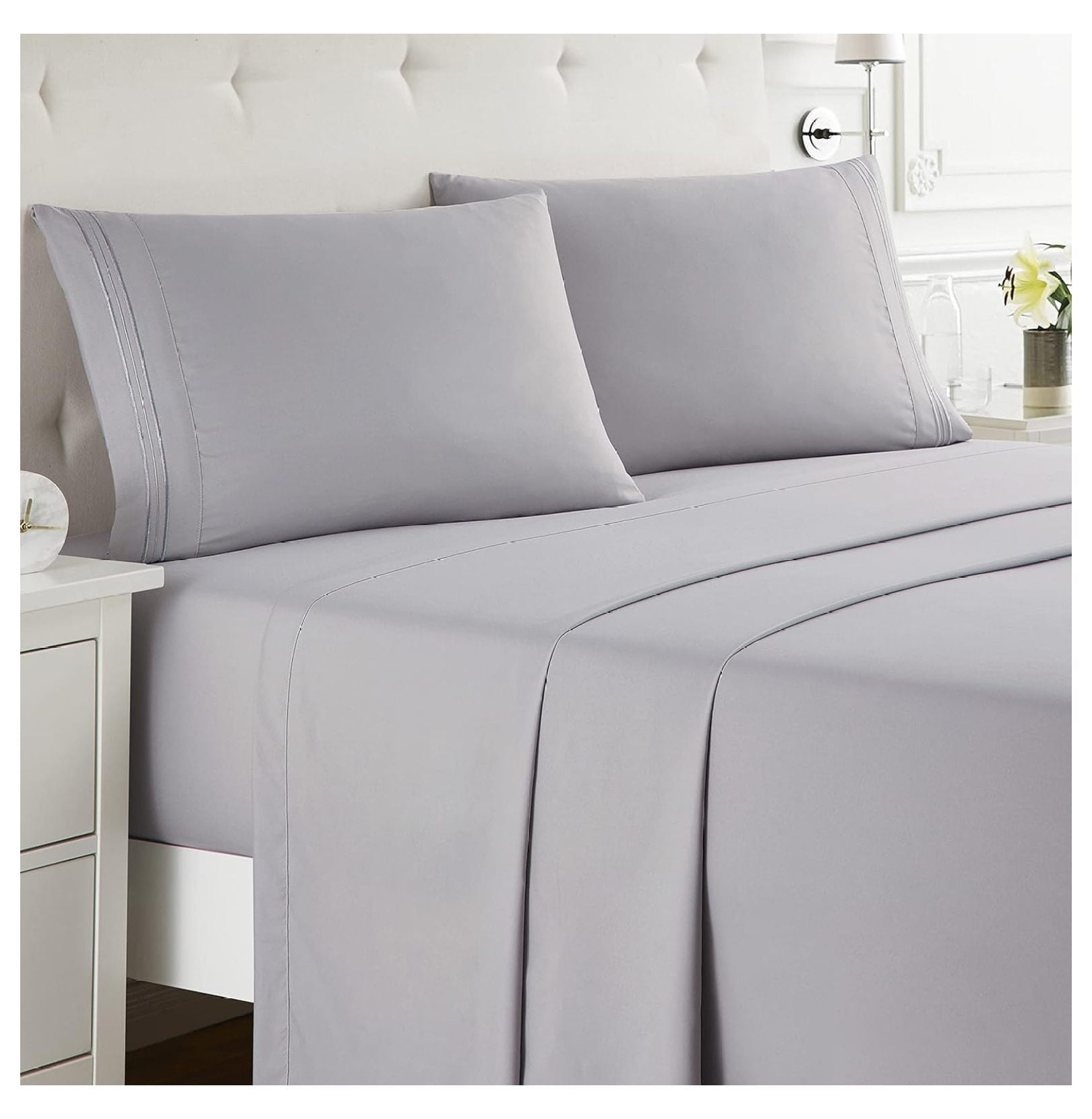 Cal King Size Sheets Set 4 Piece California King Sheets, Deep Pocket