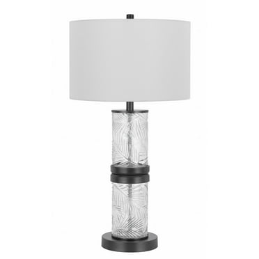 Cal Lighting 100W Carrington Metal/Glass Table Lamp