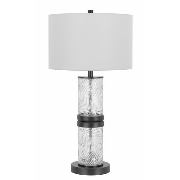 Cal Lighting 100W Carrington Metal/Glass Table Lamp