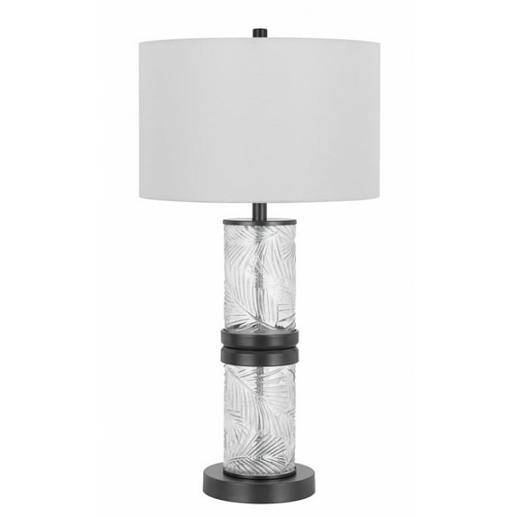 Cal Lighting 100W Carrington Metal/Glass Table Lamp
