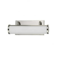 Cal Lighting 8604 LED 13W Metal Dimmable Vanity Light in Brushed Steel Silver