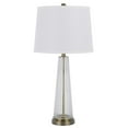 thumbnail image 1 of Cal Lighting 150W 3 Way Huxley Glass Table Lamp With Hardback Fabric Shade (Sold In Pairs), 1 of 6