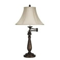 thumbnail image 1 of Cal Lighting BO-581TB Traditional One Light Table Lamp from Swing Arm Collection in Bronze/Dark Finish, 16.00 inches, 1 of 3