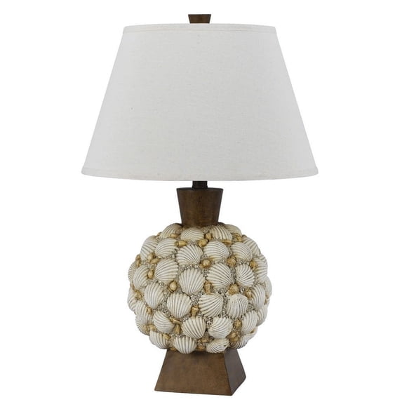 BO-2614TB-Cal Lighting-Seashell-One Light Table Lamp-15.8 Inches Wide by 25 Inches High