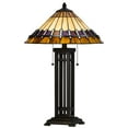 thumbnail image 1 of Cal Lighting 60W X 2 Metal/Resin Tiffany Table Lamp With Pull Chain Switches, 1 of 6