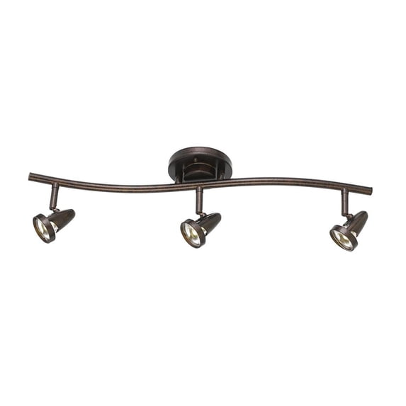 20W Intergrated Led Serpentine Rail Fixture. 1660 Lumen, 3300K. Fixture Comes With A Pair Of 4" And 8" Extension Poles