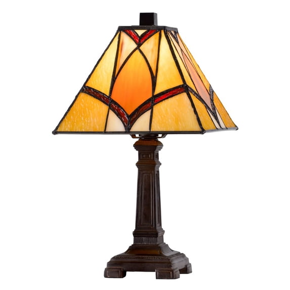 BO-3113AC-Cal Lighting-1 Light Accent Lamp In Art Deco Style-13.5 Inches Tall and 8 Inches Wide