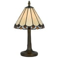 thumbnail image 1 of Cal Lighting Tiffany 7.5" Transitional Metal Accent Lamp in Antique Brass, 1 of 2