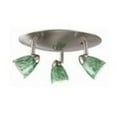 thumbnail image 1 of Cal Lighting 5.38" Metal Serpentine Three Light Orbit Ceiling Fixture-Color:Brushed Steel,Finish:Brushed Steel,Material:Glass,Shape:Round,Style:Serpentine,Wattage:50WX3, 1 of 2