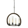 thumbnail image 1 of Cal Lighting 60W X 4 Sulmona Wood/Metal Chandelier, 1 of 2