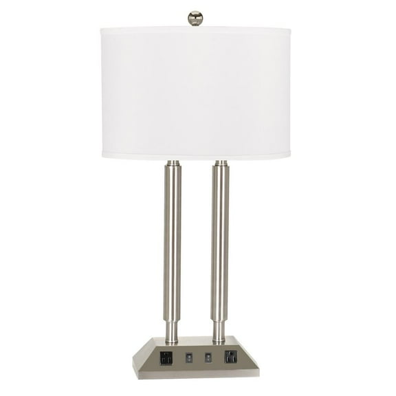 Cal Lighting 60W X 2, 2 Rocker Sw, 2 Outlet