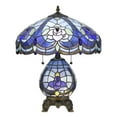 thumbnail image 1 of Cal Lighting 60W X 2 Tiffany Table Lamp With 7W Night Light, 1 of 3