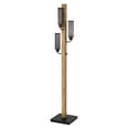 thumbnail image 1 of Cal Lighting 60W X 3 Lenox Lantern Style Rubber Wood / Metal Floor Lamp, 1 of 4