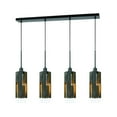 thumbnail image 1 of Cal Lighting 60W X 4 Reggio Wood Pendant Glass Fixture (Edison Bulbs Not Included), 1 of 3