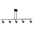 thumbnail image 1 of Cal Lighting 7.25-19.25" Adjustable Metal Serpentine Five Light Ceiling Fixture-Color:White,Finish:White,Material:Glass,Shape:Round,Style:Serpentine,Wattage:50WX5, 1 of 6