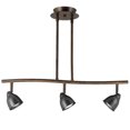 thumbnail image 1 of Cal Lighting 7.25-19.25" Adjustable Metal Serpentine Three Light Ceiling Fixture-Color:Rust,Finish:Rust,Material:Metal,Shape:Round,Style:Serpentine,Wattage:50WX3, 1 of 2